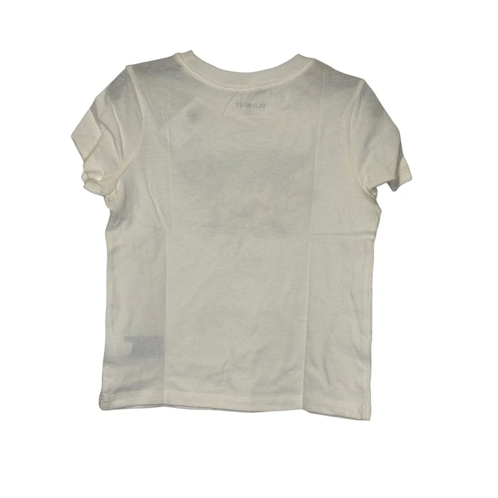 Old Navy Kids Dinosaur 'Dinomite' Graphic Tee‎ Shirt Size 3T Cream NWT